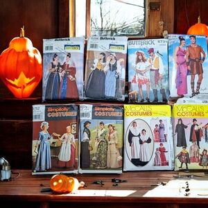 Vintage Costumes Sewing Patterns McCall's Simplicity Butterick Lot Of 8